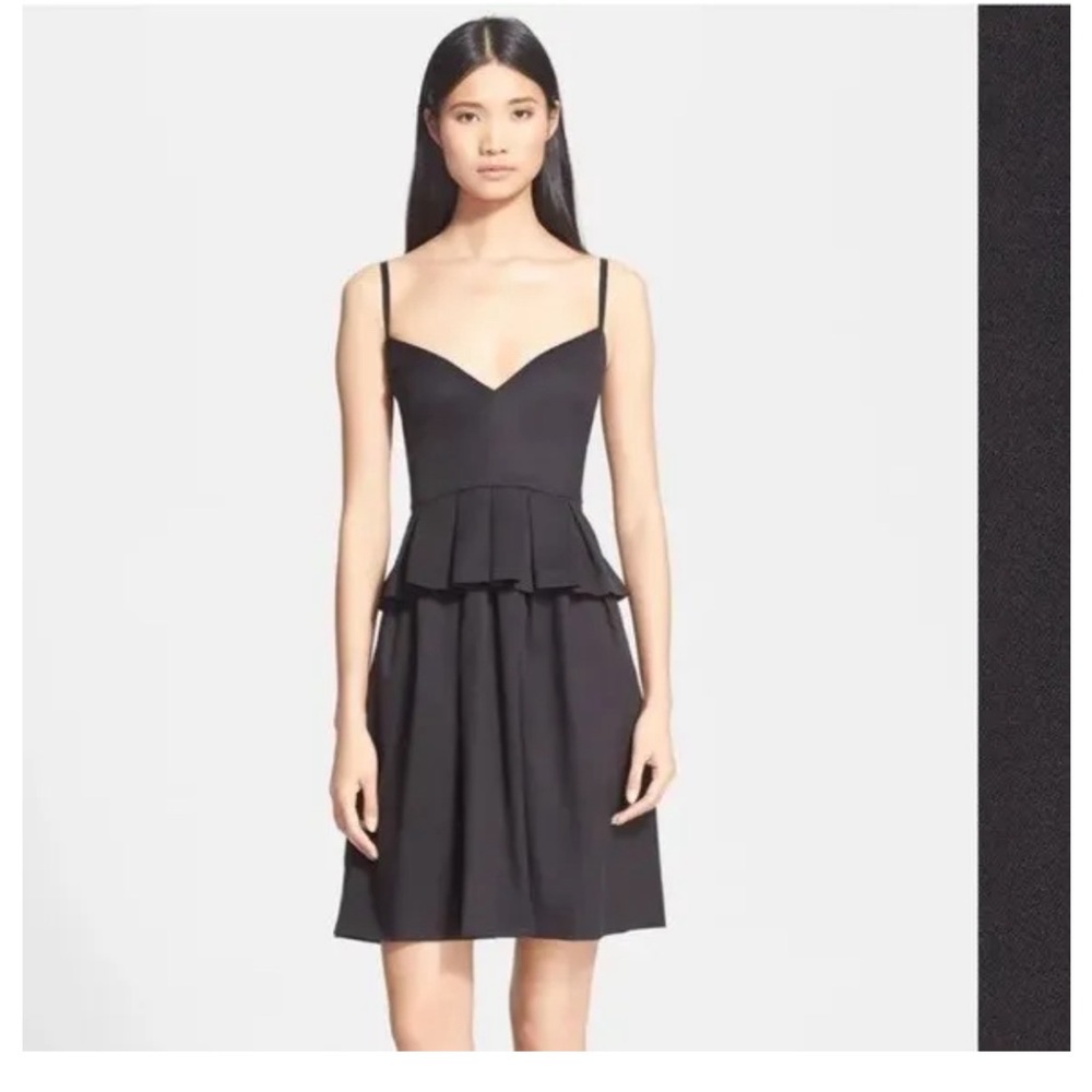 ELIZABETH & JAMES GOSHA PEPLUM FIT & FLARE DRESS SIZE 0
